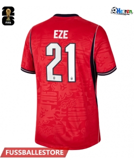 Günstige England Eberechi Eze #21 Auswärtstrikot WM 2026 Kurzarm